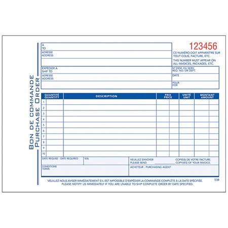 Purchase Order Book