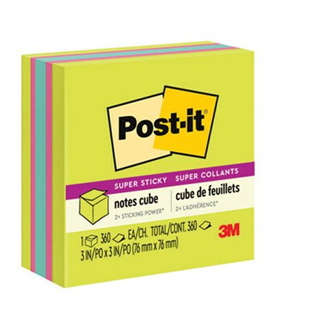 Post-it® Super Sticky Notes Cubes