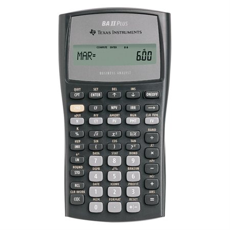 Calculatrice financière BAII Plus