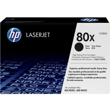 Cartouche de toner à haut rendement HP 80X