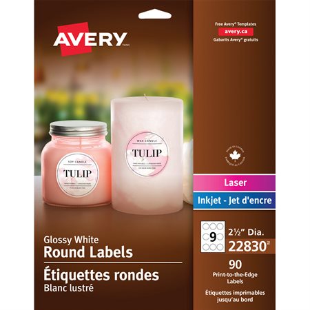Étiquettes à codage amovibles Avery à couleur fluorescentes variées 