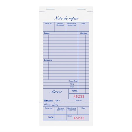 Restaurant Invoices