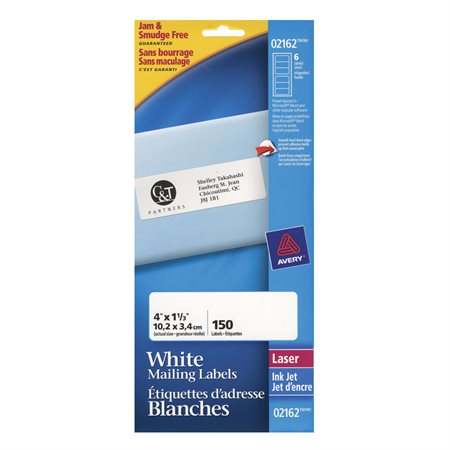 White Filing Labels