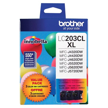 Paquet triple de cartouches jet d'encre LC2033PKS