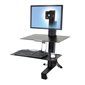 WorkFit-S Sit Stand Workstation for single Monitor