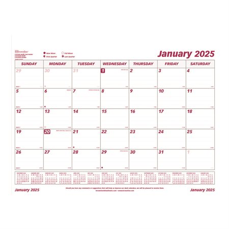 Monthly Desk Pad Calendar (2025)