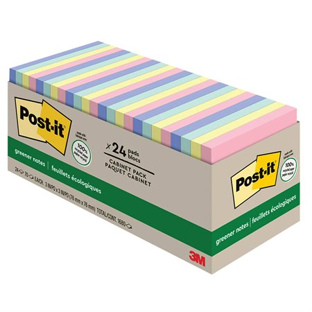 Feuillets plus écologiques Post-it® - collection doux soupçons