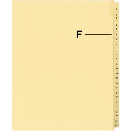 Offix® Alphabetical Litigation Index Dividers