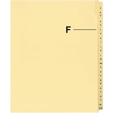 Offix® Alphabetical Litigation Index Dividers