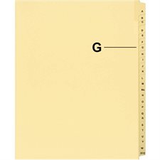 Offix® Alphabetical Litigation Index Dividers