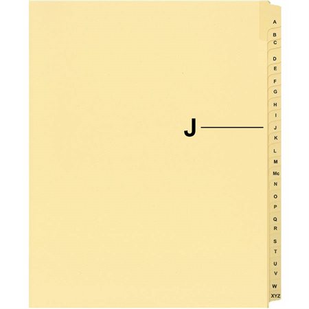 Offix® Alphabetical Litigation Index Dividers