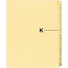 Offix® Alphabetical Litigation Index Dividers