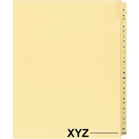 Offix® Alphabetical Litigation Index Dividers