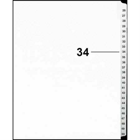 Offix® Numerical Litigation Index Dividers