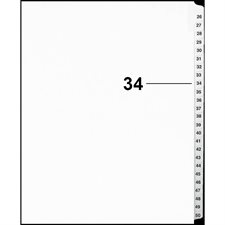 Offix® Numerical Litigation Index Dividers