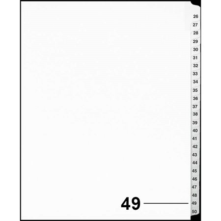 Offix® Numerical Litigation Index Dividers