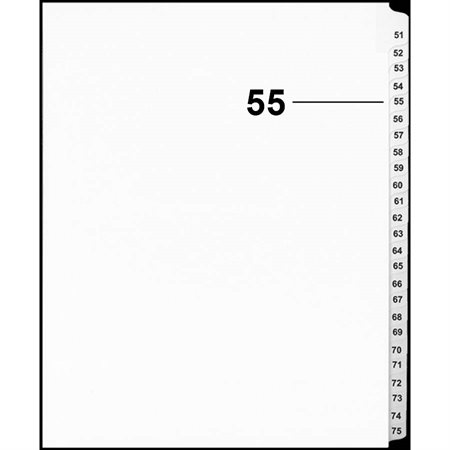 Offix® Numerical Litigation Index Dividers