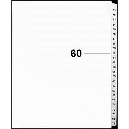 Offix® Numerical Litigation Index Dividers