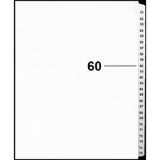 Offix® Numerical Litigation Index Dividers