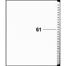 Offix® Numerical Litigation Index Dividers