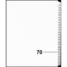 Offix® Numerical Litigation Index Dividers