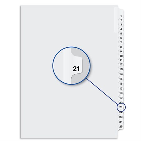 Quest Numerical Litigation Index Dividers