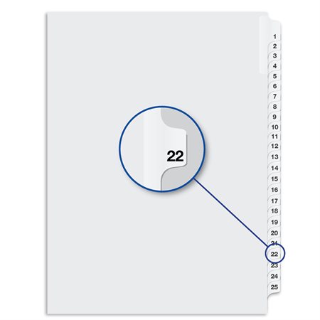 Quest Numerical Litigation Index Dividers