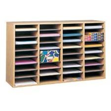 Wood Mailroom Organizer