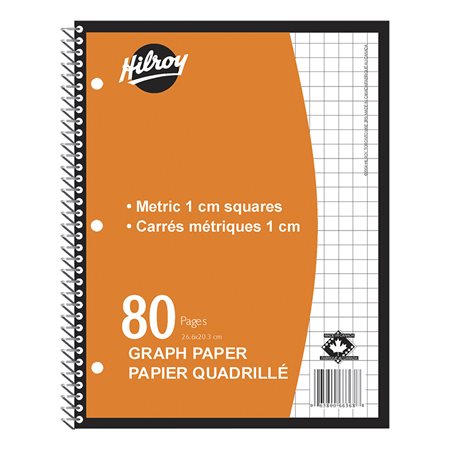 Metric Graph Paper Notebook