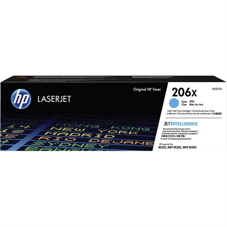 Cartouche de toner à haut rendement HP 206X