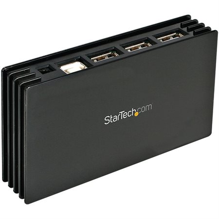 7 Port Compact Black USB 2.0 Hub