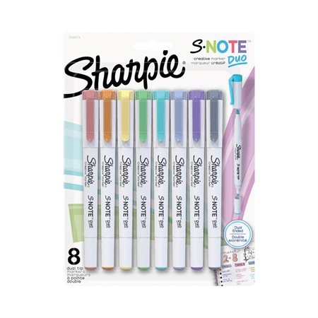 Marqueurs S-Note double pointe Sharpie