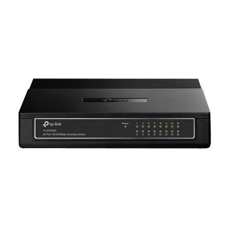 Commutateur 16 ports 10 / 100Mbps | Support de bureau