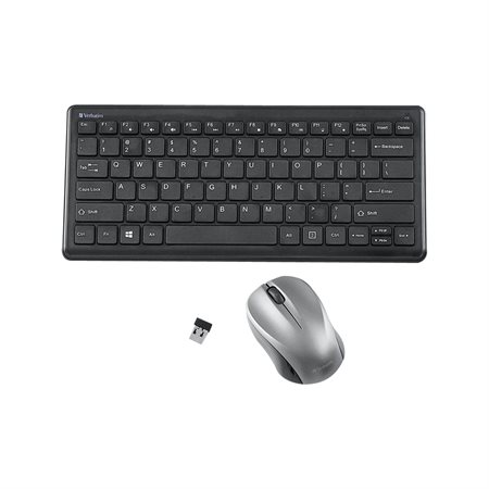 Clavier et souris compacte silencieux sans-fil