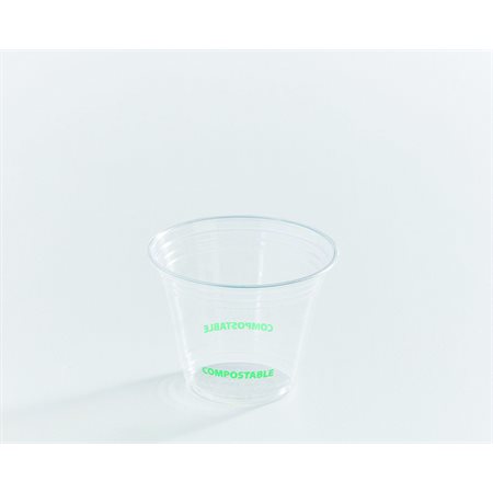 Gobelet froid en PLA transparent de 9 oz