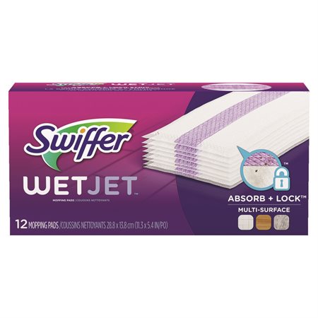 Recharge de coussins pour balai vaporisateur Swiffer WetJet nettoyant pour planchers multi-surfaces