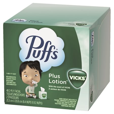 Puffs® Plus Lotion with The Scent of Vicks Facial Tissues