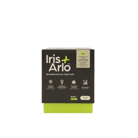 Iris & Arlo 100% Organic Cotton Night Pads