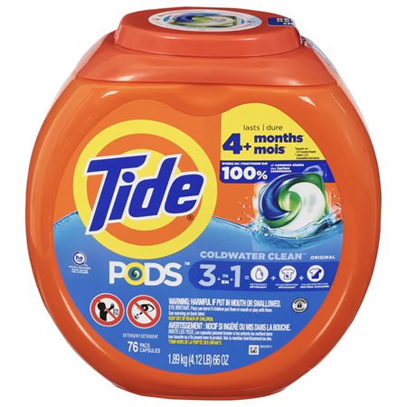 Capsules de détergent à lessive Tide Pods