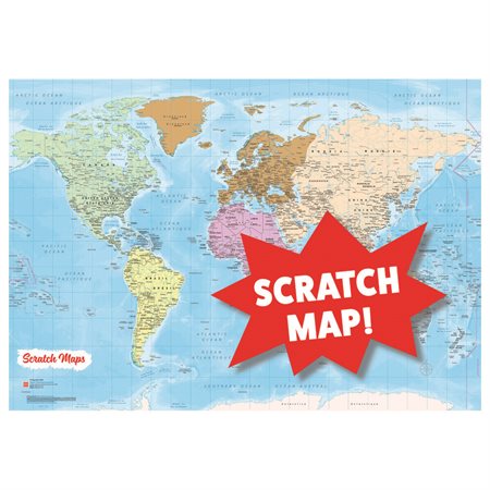 Scratch Map of the World